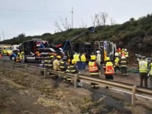 В Чили произошло ДТП с автобусом: есть пострадавшие (ВИДЕО)