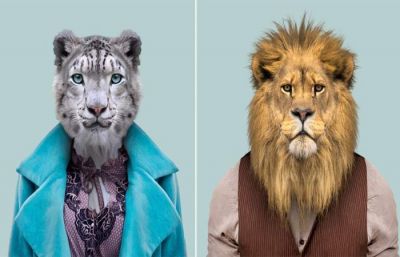 Фотограф создает «стильные» портреты диких животных (ФОТО)