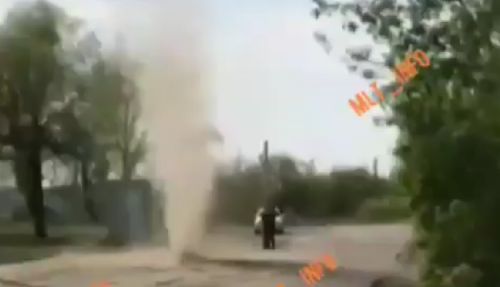 В Запорожской области люди запечатлели смерч (ВИДЕО)