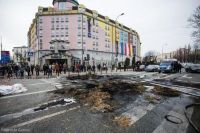 Польські фермери палили шини в центрі Варшави